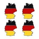 PRETYZOOM Deutschland Nationalflagge Brosche Flagge Tag Legierung Brosche Clips Party Begünstigt Brosche Pin Kleidung Kleidungszubehör 4Pcs