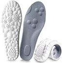 SNAPSHOPECOM 1 Pair of Memory Foam Gel Insoles for Men's Work Insoles Foot Support 4d Cloud Technology Sports Insert Foot Protection Cloud Feeling Insole for Women and Men (40-45)