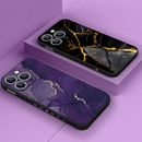 Phone Case For iPhone 15 14 Pro Max 13 12 Mini XR 8 7 11 ShockProof Marble Cover
