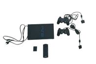 Sony PlayStation 2 Noire PS2 (SCPH-39004) 2 Manettes Carte Mémoire Telecommande