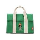 Top Handle Handbag Women Tote Bag Shoulder Canvas Fashion Crossbody Bag Casual Purse Flap Satchel Bag, Green