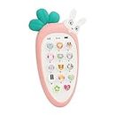 Fun Express Radish Style Pretend Play Cell Phone Toy for Kids, Toddlers with Music, Ringtones, Lights - Birthday Party Favors and Gifts for Girls(Multi Color)