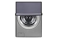 Stylista Washer Dryer Cover for LG 10.5Kg/7.0Kg FHD1057STB AI Direct Drive Waterproof Grey Color