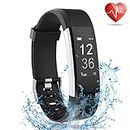 Fitness Tracker with Heart Rate Monitor, Lattie Smart Watch Activity Tracker Pedometer Sports Bracelet with Sleep Monitor Step Calorie Counter Wristband for Android and iOS Smartphone