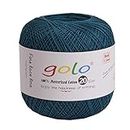 golo Crochet Thread Size 20 for Hand Knitting cotton Crochet yarn for hand knitting (Indigo-193)
