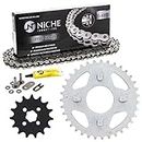 NICHE Drive Sprocket Chain Combo for Honda CT70 ST70 CL70 Front 15 Rear 35 Tooth 420V O-Ring 86 Links
