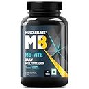 MuscleBlaze MB-Vite Daily Multivitamin with 51 Ingredients & 6 Blends, Vitamins & Minerals, Prebiotic & Probiotics, Amino Acid Blends, for Energy, Stamina & Recovery, 60 Multivitamin Tablets