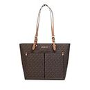 Michael Kors handbag for women Jet set travel shoulder bag tote bag (Brown)