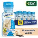 Glucerna Nutritional Shake, Homemade Vanilla, 8-fl-oz Bottle, 16 Count