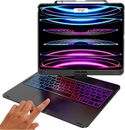 For iPad Pro 12.9" 4th/5th/6th Gen 2022 Touchpad Keyboard Case With 360 Rotate