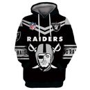 Oakland Raiders Hoodie Unisex Pullover Coat Jackets Sweatshirts Gift For Fans