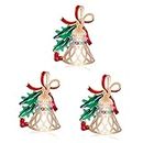 Gadpiparty 3pcs Brooch Christmas Clothing Accessory Christmas Enamel Pin Christmas Costume Accessories Christmas Lapel Pin Accesorios Para Mujer Prom Jewelry for Women Miss Alloy Collar Pin