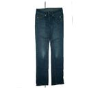 G-Star Midge Straight Wmm Femmes Jeans Stretch Pantalon W26 L34 Usé Bleu Pad Top