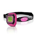 Smart Fitness Heart Rate Monitor - Digital Sports Wrist Watch Activity HR Tracker w/Chest Strap, 3D Sensor, EL Backlight, Alarm, Used in Exercise or Running, for Men and Women - Pyle PHRM76PN (Pink)