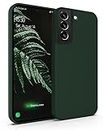 MyGadget Coque Silicone Compatible avec Samsung Galaxy S22 - Case Protection Rigide Anti Choc avec Doublure Microfibre - Olive Vert