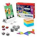 Osmo-Genius Starter Kit for iPad + Family Game Night-7 Educational Learning Games for Spelling & Math-Ages 6-10-STEM Toy Gifts for Kids-Boy &Girl-6 7 8 9 10(Osmo iPad Base Included - Amazon Exclusive)