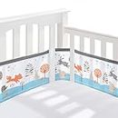 BreathableBaby Breathable Mesh Liner For Cot Beds — Covers 4 Sides — Classic — 3 mm — Enchanted Forest — Long + Short Panels — Non-Padded Single Layer — Safer Than a Crib Bumper — UK/EU Safety Tested