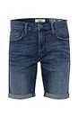 BLEND Grilitsch Herren Jeans Shorts Kurze Denim Hose Mit Destroyed-Optik Aus Stretch-Material Slim Fit, Größe:3XL, Farbe:Denim Clear Bl. (76202)