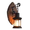220V Vintage Industry Wall Lights Wooden Sconce Lamp Rustic Wall Sconce Light