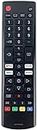 AKB76037603 Remote Control Universal for All LG LED OLED NanoCell QNED LCD WebOS 4K 8K UHD HDTV HDR Smart TVs with Netflix, Prime Video, Disney+ and Movies