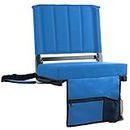SPORT BEATS Stadium Seat for Bleachers with Back Support and Cushion Includes Shoulder Strap and Cup Holder