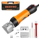 BEETRO Horse Clipper Electric Animal Grooming Kit for Horse Equine Goat Pony Cattle,500W Professional Horse Shears, with an Extra Set of Shearing Blades