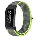 Runostrich Nylon Watch Straps Compatible with Fitbit Charge 4/Charge 3/SE, Soft Adjustable Replacement Wristband Breathable Sport Strap with Band for Women Men