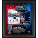 AJ Styles Framed 15'' x 17'' 2022 Survivor Series War Games Collage with a Piece of Match-Used Canvas - Limited Edition 250