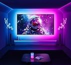 MITSUKO AmbiMotion 2.1 TV LED Backlight Kit with HDMI 2.1 Sync Box Supports 4k120hz +HDR, VRR+ALLM Immersive RGBIC Backlight for Upto 120 inch TVs TV Lights for Games Music Movies (Upto 65 Inch)