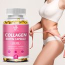 60pcs Collagen Biotin Capsule 200 mg For Skin Nail Hair Health & Beauty Support