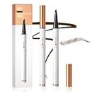 Eyebrow Pencil with 4 Fork Tip, 2024 New 3D Microblading Eyebrow Pencil Natural Makeup Fine Stroke Magic Eyebrow Pencil, Eye Brown Makeup Long-Lasting Waterproof Eyebrow Pencil Stay on All Day