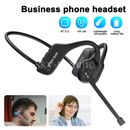 Trucker Bluetooth Headset with Microphone Wireless Business Headphones with Mic
