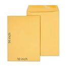 14x10 inch Yellow laminated envelope 90gsm thickness for home and office mailing supplies by Delhi paper converter. (Pack of 50)