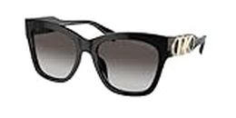 Michael Kors MK2182U Butterfly Sunglasses for Women + BUNDLE With Designer iWear Eyewear Kit, Black / Dark Grey Gradient, 55