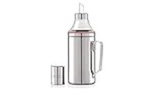 STOVIGLIE Stainless Steel Oil Dispenser with Nozzle 1 Litre (1000 ml) | Oil Container | Oil Pourer | Oil Pot | Oil Can| Oil Bottle with Handle - (Pack of 1)