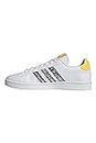 Adidas Unisex Grand Court Sneakers, Ftwwht Cblack, 43 1/3 EU