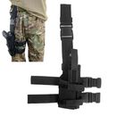 Tactical Thigh Gun Holster Adjustable Drop Leg Pistol Holster with Laser Sight