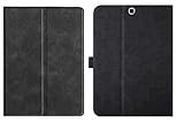 HARITECH Premium PU Leather Ultra Sleek Smart Flip Cover for Samsung Galaxy Tab S2 9.7 (SM-T810/T815) (Black)