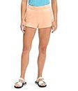 THE NORTH FACE Women's Half Dome Logo Fleece Short (Standard and Plus Size), Apricot Ice, Large
