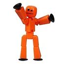 Zing StikBot Single Pack - Includes 1 StikBot - Collectible Action Figures and Accessories, Stop Motion Animation, Ages 4 and Up (Red Orange)