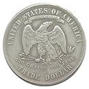 NIUBB U.S. $1 Take Flower 1873 Silver Plated Replica Commemorative Coin
