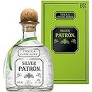PATRÓN Silver Premium Tequila, Elaborado Artesanalmente en México con el Mejor Agave Azul Weber 100 %, en Pequeños Lotes, 40 % ALC., 70 cl / 700 ml