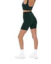 PAVOI ACTIVE HiPerform Collection | Women's Performance High Waisted 4" & 6" Butt Sculpting Workout Biker Shorts with Pockets, Moss, Medium