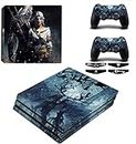 Elton New LK Theme 3M Skin Sticker Cover for PS4 Pro Console and Controllers + 4 Led bar Decal