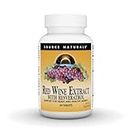 Source Naturals Red Wine Extract with Resveratrol, Suport for Healthy Aging* - 60 Tablets