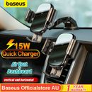 Baseus15W Qi Wireless Fast Charger Automatic Car Mount Holder for iPhone Samsung