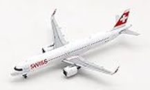 FloZ JC Wings Swiss Airlines Stoos Airbus A321NEO HB-JPA 1:400 DIECAST Modelo preconstruido