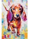 Diamond Art Painting Kits for Adults Colorful Dachshund 5D Diamond Art Easy for Beginner Round Full Drill Cross Stitch Mosaic Gems Craft for Hobby and Home Decor 30x40cm(3)