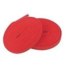 EKIND 45" Flat Coloured Athletic Shoe Laces for Sports Shoes Boots Sneakers Skates Fits All Adult and Kids (Red)