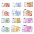 Fake Geld Set, Kinder Fake Geldscheine, Prop Money, für Geschäfte und Studien(25 x 10€, 20€, 50€, 100€, 200€, 500€)